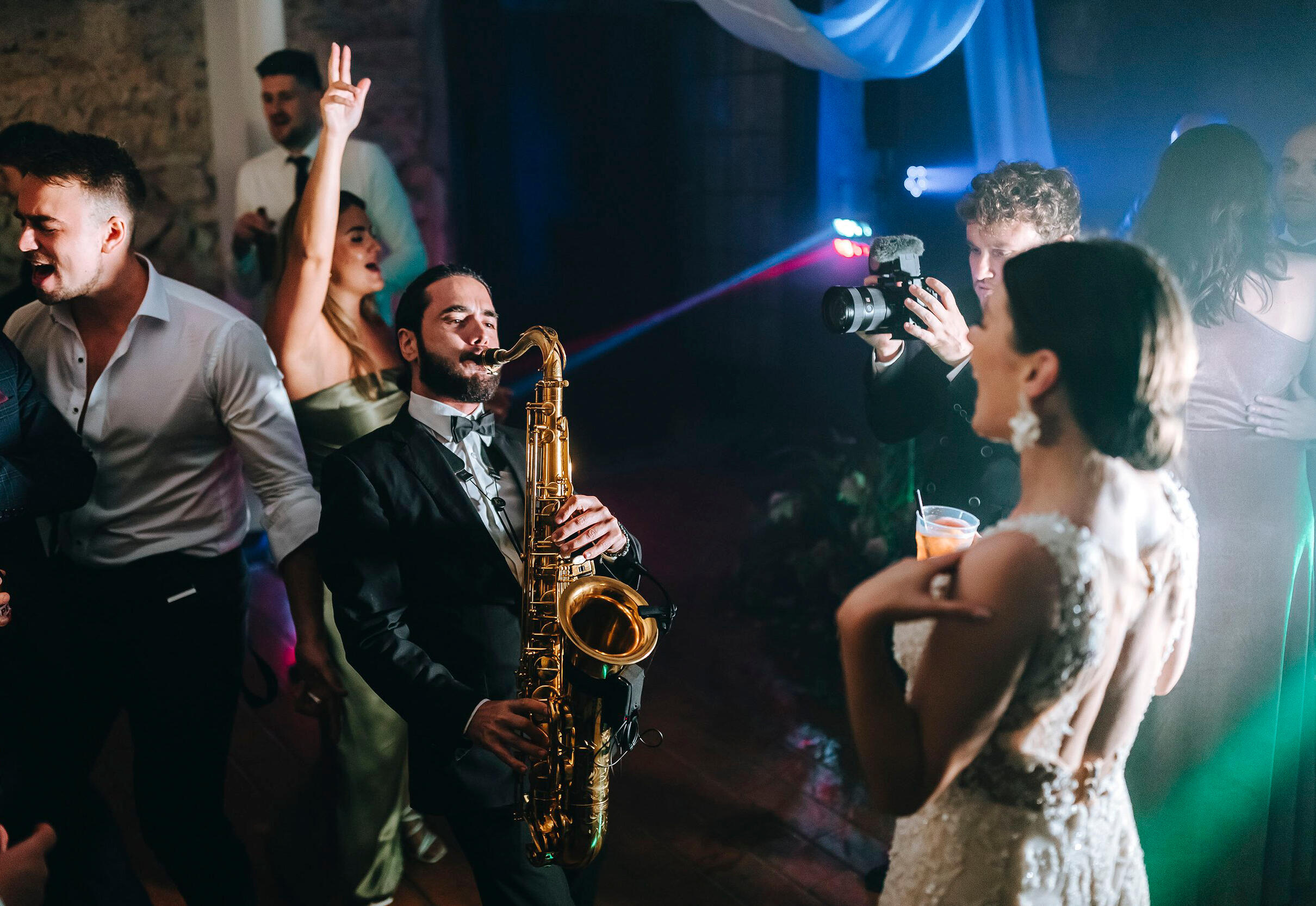 wedding saxophonist and DJ in Siena