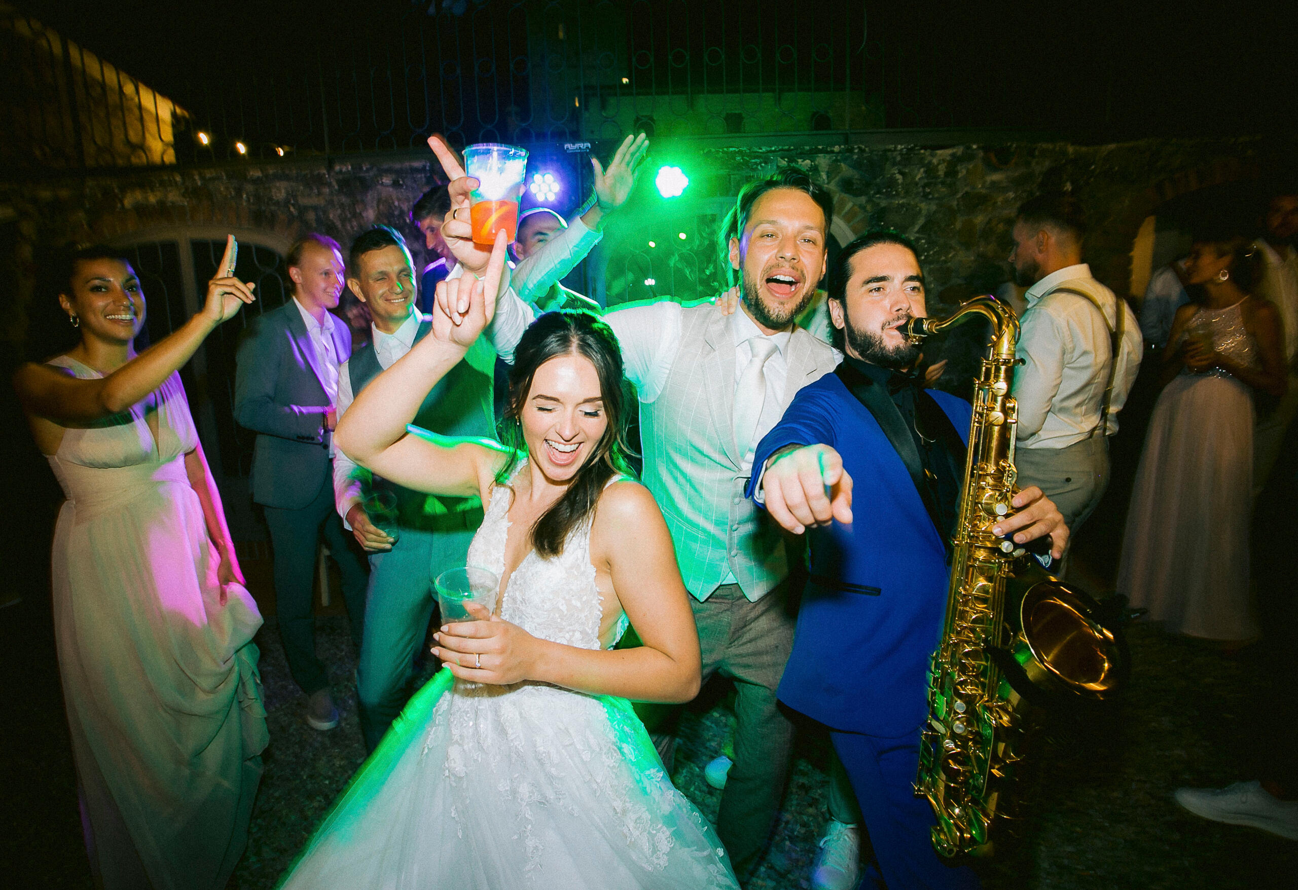 italian wedding sax and DJ